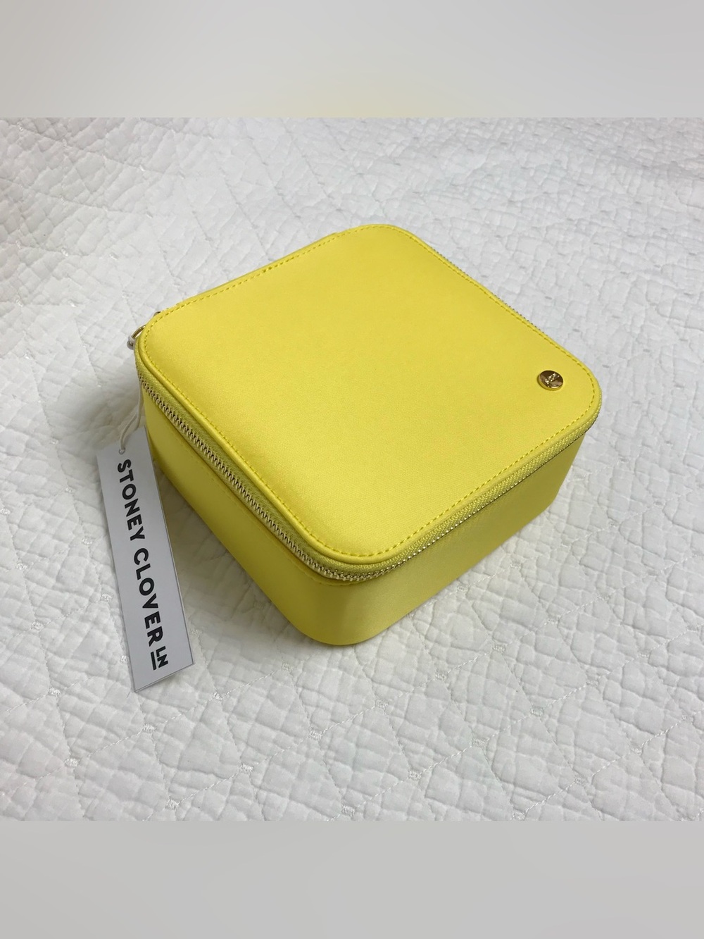 Stony Clover Lane Travel Case Jewelry Box Lemon Yellow One SZ NWT